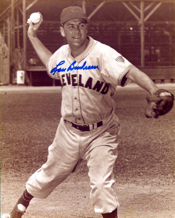 Lou Boudreau Autographed Black & White 8x10 Photo