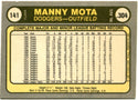 Manny Mota 1981 Fleer Auto