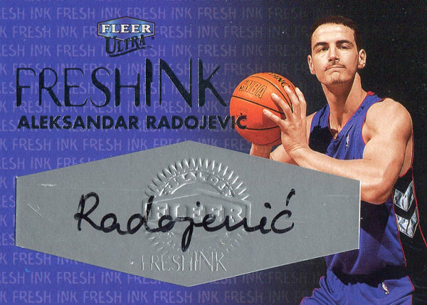 Alexsander Radojevic Autographed 1999 Fleer Ultra Card