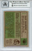 Dan Marino Autographed 1984 Topps Rookie Card #123 (Beckett Auto 10)