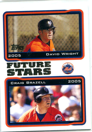 David Wright & Craig Brazell 2004 Topps Unsigned Future Stars