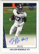 Jaylen Waddle Autographed 2021 Leaf Ultimate Draft Rookie Card #BA-JW1