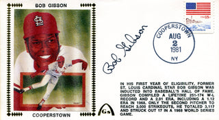 Bob Gibson Autographed August 2nd, 1981 First Day Cover (PSA)