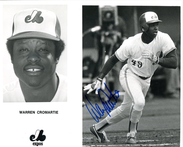 Warren Cromartie Autographed 8x10 Photo