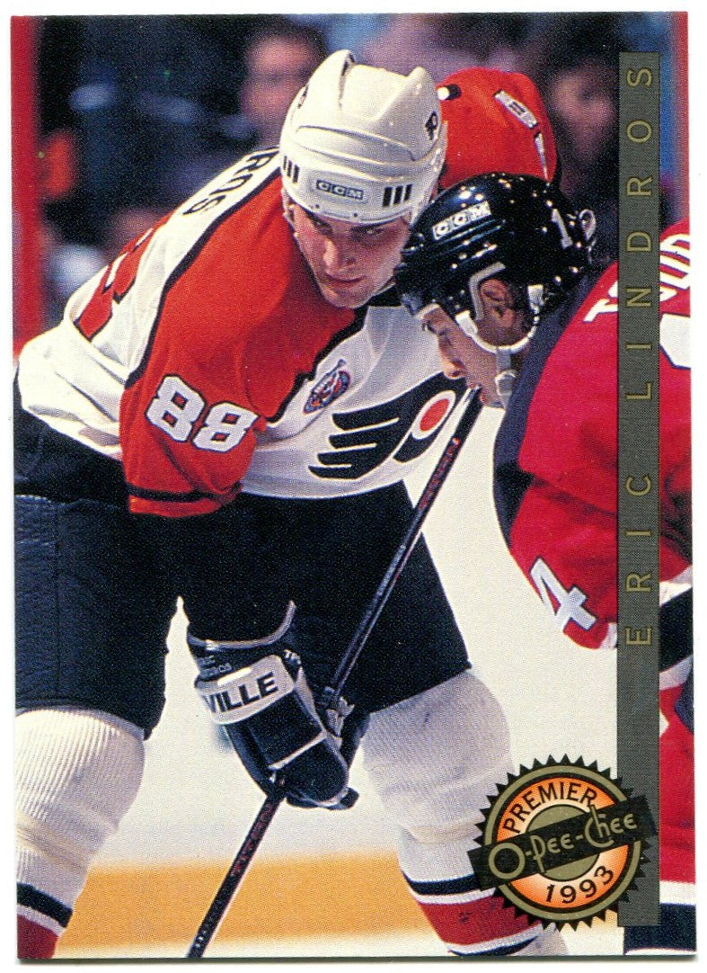 Eric Lindos Rookie Eric Lindros O-Pee-Chee 1993 Rookie Card | Hollywood Collectibles