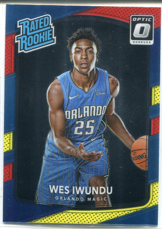 Wes Iwundu 2017-18 Donruss Optic Red & Yellow Rated Rookie Card