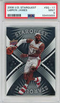 LeBron James 2008 Upper Deck Starquest Card #SQ-17 (PSA Mint 9)