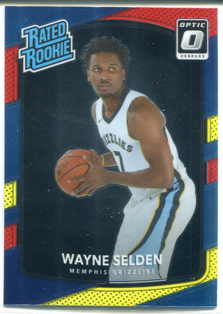 Wayne Selden 2017-18 Donruss Optic Red & Yellow Rated Rookie Card