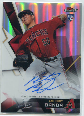 Anthony Banda Autographed 2018 Topps Finest Rookie Card