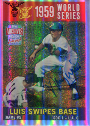 Maury Wills Autographed 2001 Topps Archives Reserve Card