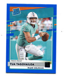 Tua Tagovailoa 2021 Panini Donruss Rated Rookie Press Proof Blue #302