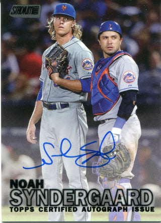 Noah Syndergaard Autographed 2016 Topps Stadium Club Card