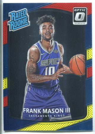 Frank Mason III 2017-18 Donruss Optic Red & Yellow Rated Rookie Card