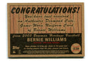 Bernie Williams 2003 Topps Heritage Diamond Cuts #DCBW Card