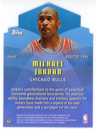 Michael Jordan 1997 Topps Generations Card #G2