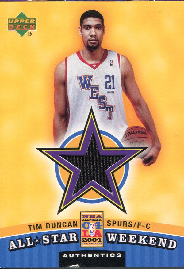 Tim Duncan 2004 Upper Deck Jersey Card