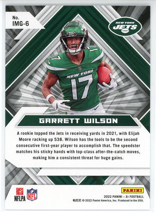 Garrett Wilson 2022 Panini Xr Impending Greatness Rookie Card #IMG-6