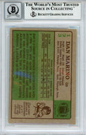 Dan Marino Autographed 1984 Topps Rookie Card #123 (Beckett Auto 10)