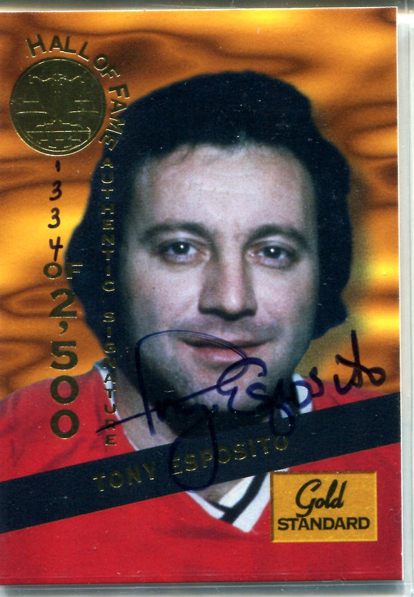Tony Esposito 1994 Autographed Signature Rookies Card #1334/2500