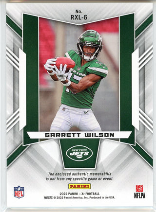 Garrett Wilson 2022 Panini Xr Rookie Patch Card #RXL-6