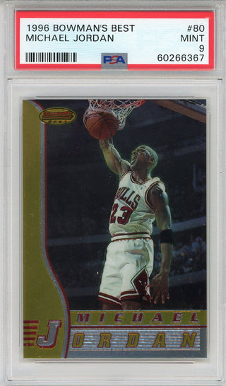 Michael Jordan 1996 Bowman's Best Card #80 (PSA Mint 9)