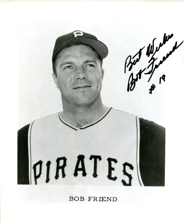 Bob Friend Autographed 8x10 Photo