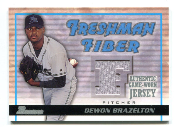 Dewon Brazelton 2002 Bowman Freshman Fiber #FFDB Jersey Card