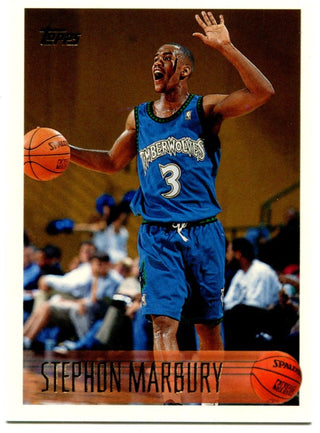 Stephon Marbury Topps Rookie Card 1997 #177