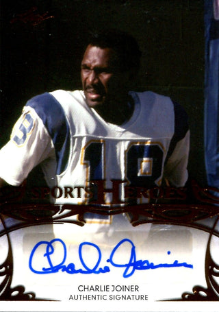 Charlie Joiner 2013 Leaf Sports Heroes Autographed Card