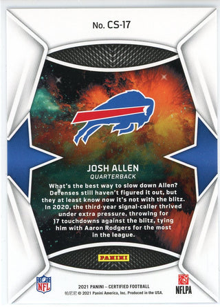 Josh Allen 2021 Panini Certified Stars Card #CS-17