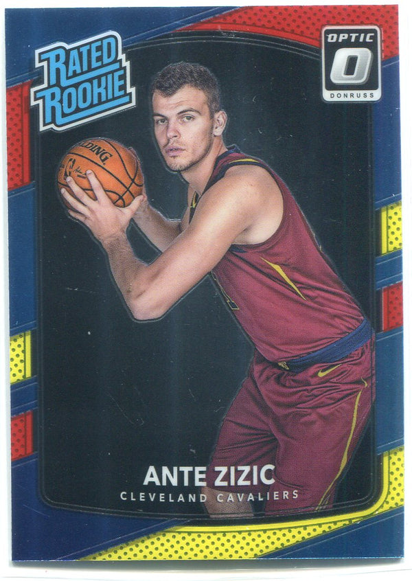 Ante Zizic 2017-18 Donruss Optic Red & Yellow Rated Rookie Card