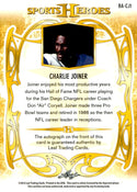 Charlie Joiner 2013 Leaf Sports Heroes Autographed Card