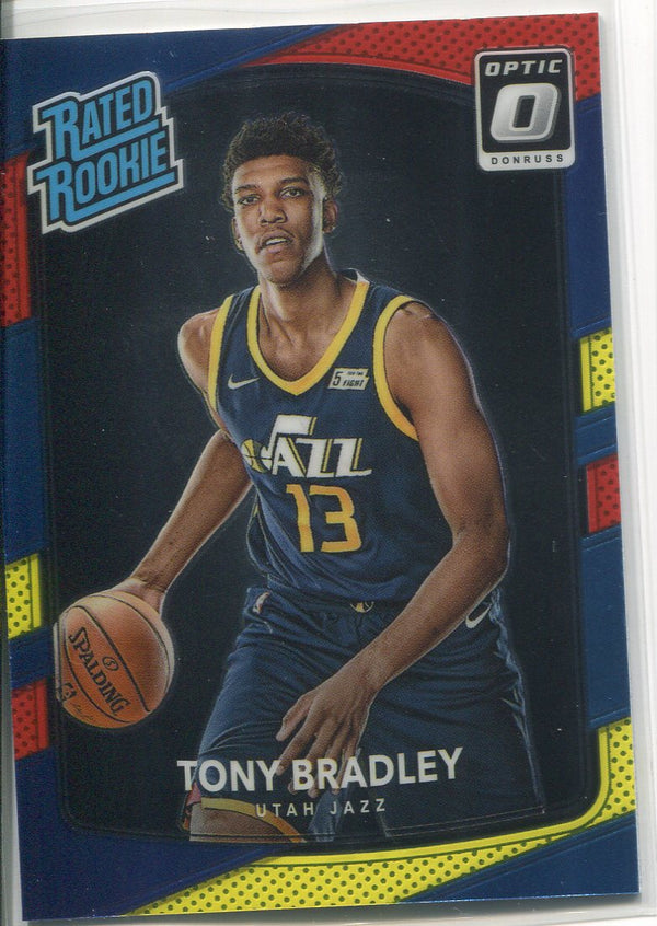 Tony Bradley 2017-18 Donruss Optic Red & Yellow Rated Rookie Card