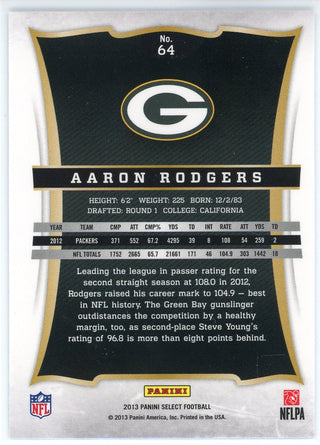 Aaron Rodgers 2013 Panini Select Card #64
