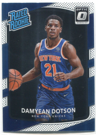 Damyean Dotson 2017-18 Donruss Optic Rated Rookie Card