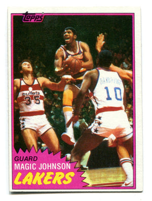 Magic Johnson 1981 Topps #21 Card