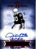 Jim Otto 2013 Leaf Sports Heroes Autographed Card