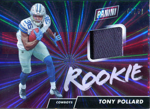 Tony Pollard 2019 Panini Day Rookie Jersey Card