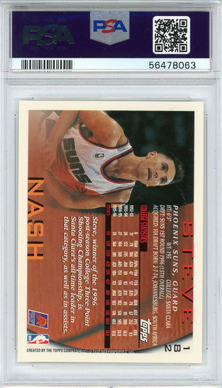 Steve Nash 1996 Topps Rookie Card #182 (PSA)