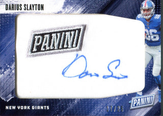 Darius Slayton Autographed 2019 Panini Day Patch Card