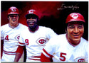 Johnny Bench Pete Rose Joe Morgan 2017 Edward Vela Painting Card 23/25