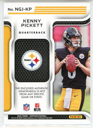 Kenny Pickett 2022 Panini Certified New Generation Pink Mirror Rookie Patch Card #NGJ-KP