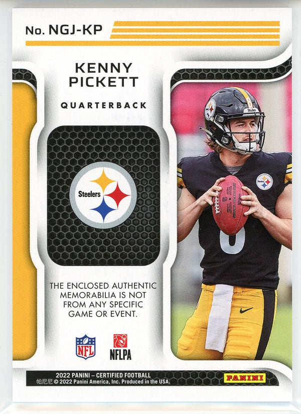 Kenny Pickett 2022 Panini Certified New Generation Pink Mirror Rookie Patch Card #NGJ-KP