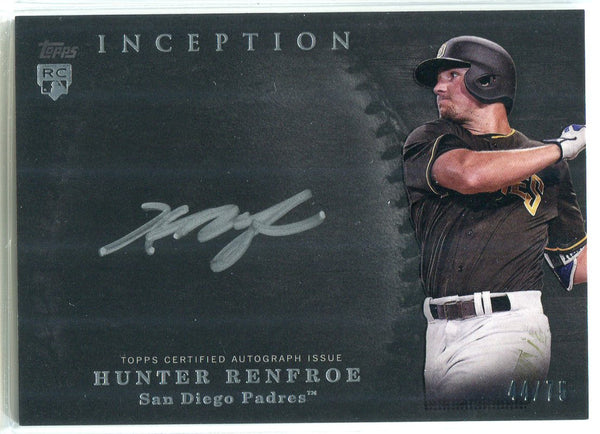 Hunter Renfroe Autographed 2017 Topps Inception Rookie Card