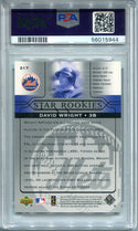 David Wright 2005 Upper Deck Star Rookies #217 PSA Mint 9 Card