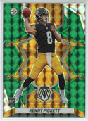 Kenny Pickett 2022 Panini Mosaic NFL Debut Green Rookie Prizm Card #270