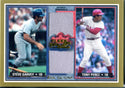 Steve Garvey and Tony Perez 2002 Fleer Game Worn Jersey Card