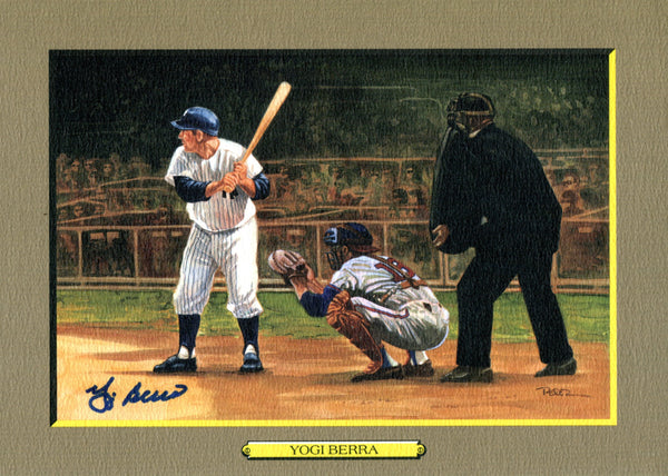 Yogi Berra Autographed Perez Steele Greatest Moments Card (JSA)