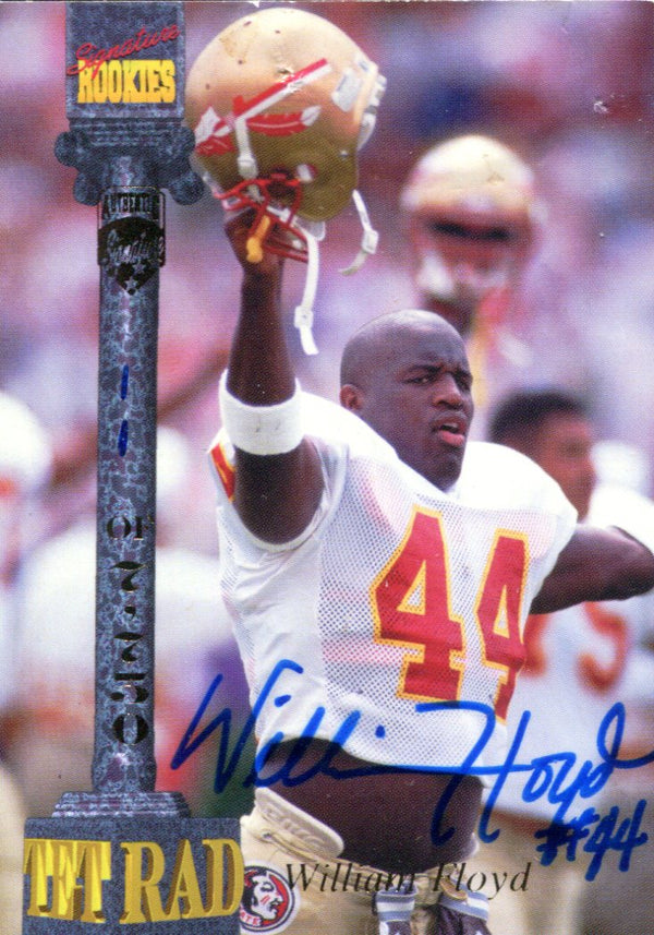 William Floyd Autographed 1994 Signature Rookies Card
