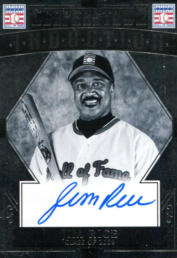 Jim Rice Autographed Panini Card